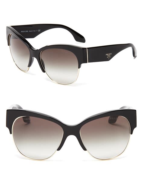 prada grey eyeglasses|59mm cat eye sunglasses Prada.